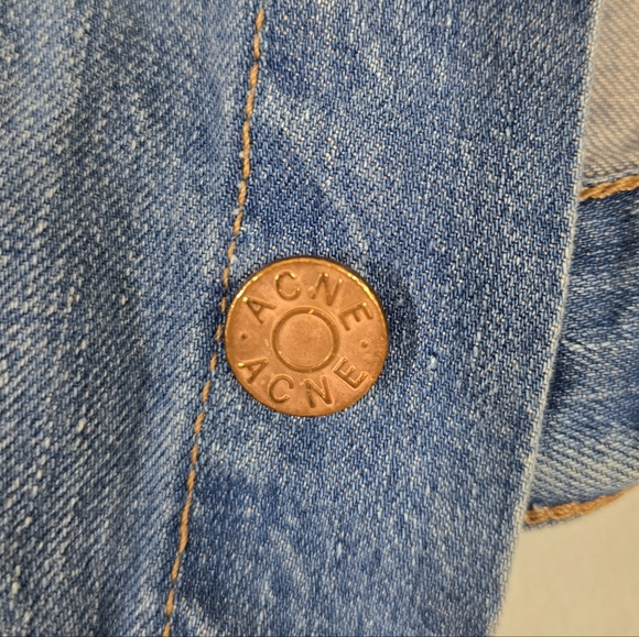 Acne Milk Faded Denim Jean Jacket XS - Picture 3 of 7